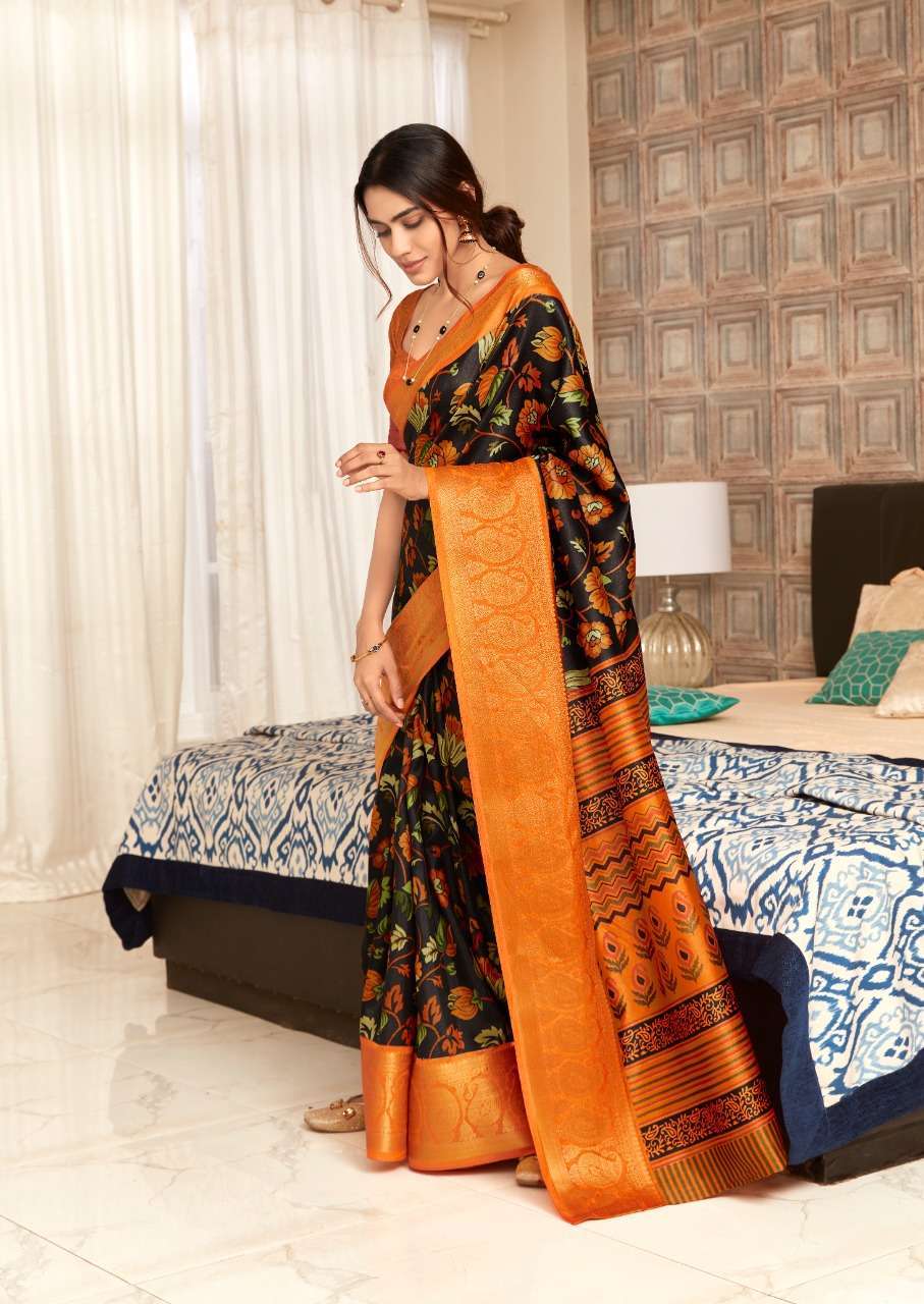sr brand mugdha series 1001-1005 pure silk jacquard border saree