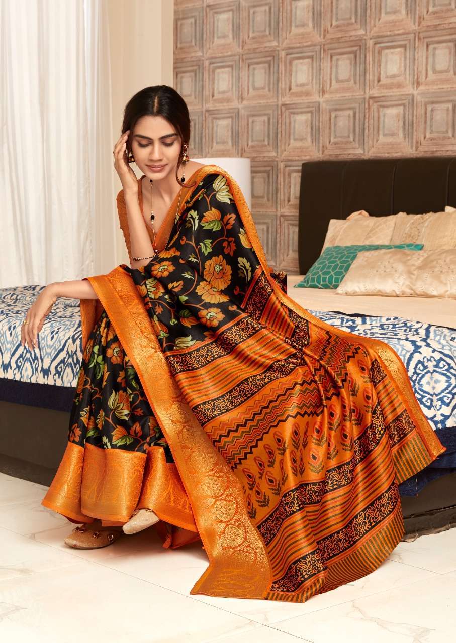 sr brand mugdha series 1001-1005 pure silk jacquard border saree