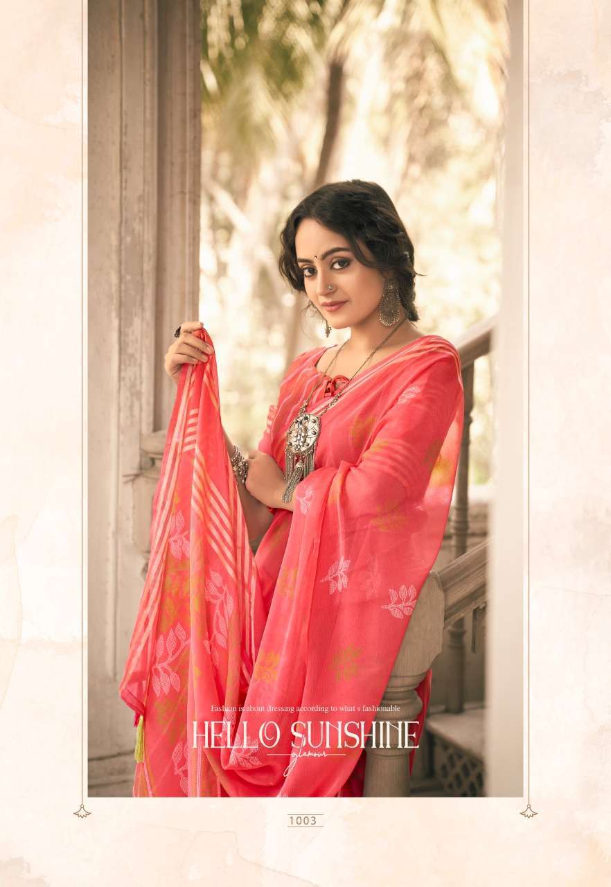 vinamra corporation rajdeep series 1001-1008 viscose patta saree