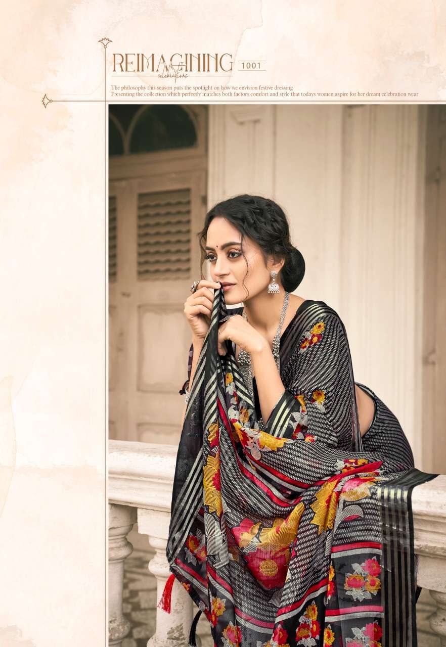 vinamra corporation rajdeep series 1001-1008 viscose patta saree