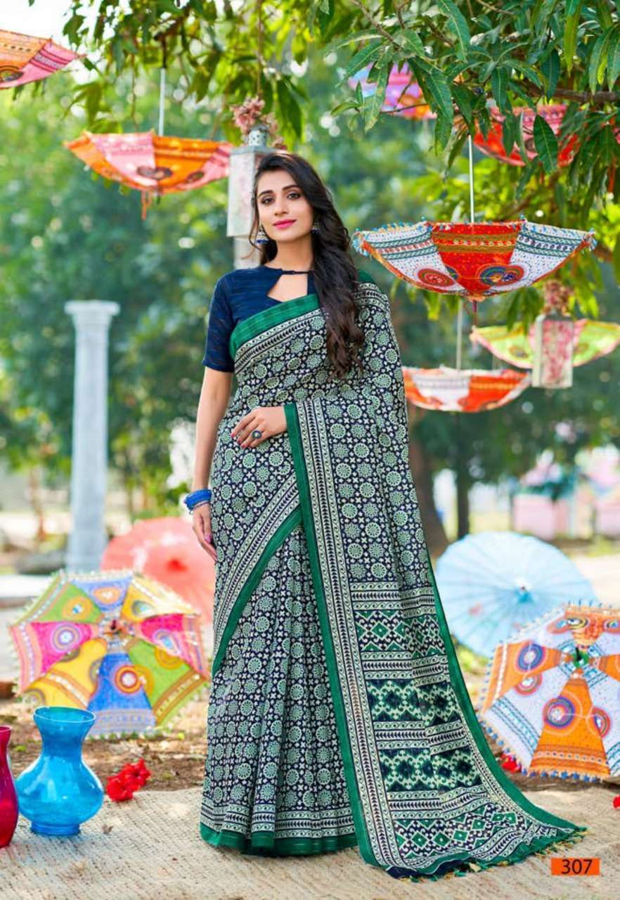 vinamra corporation white wings series 3001-3008 Silver Zari saree