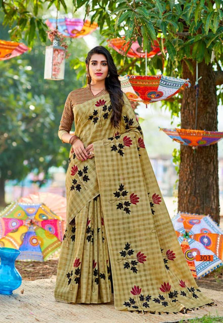 vinamra corporation white wings series 3001-3008 Silver Zari saree
