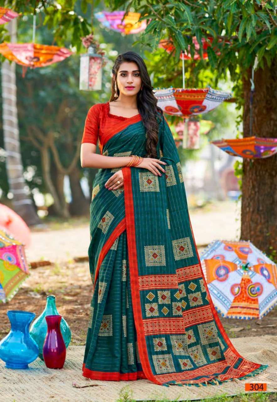 vinamra corporation white wings series 3001-3008 Silver Zari saree