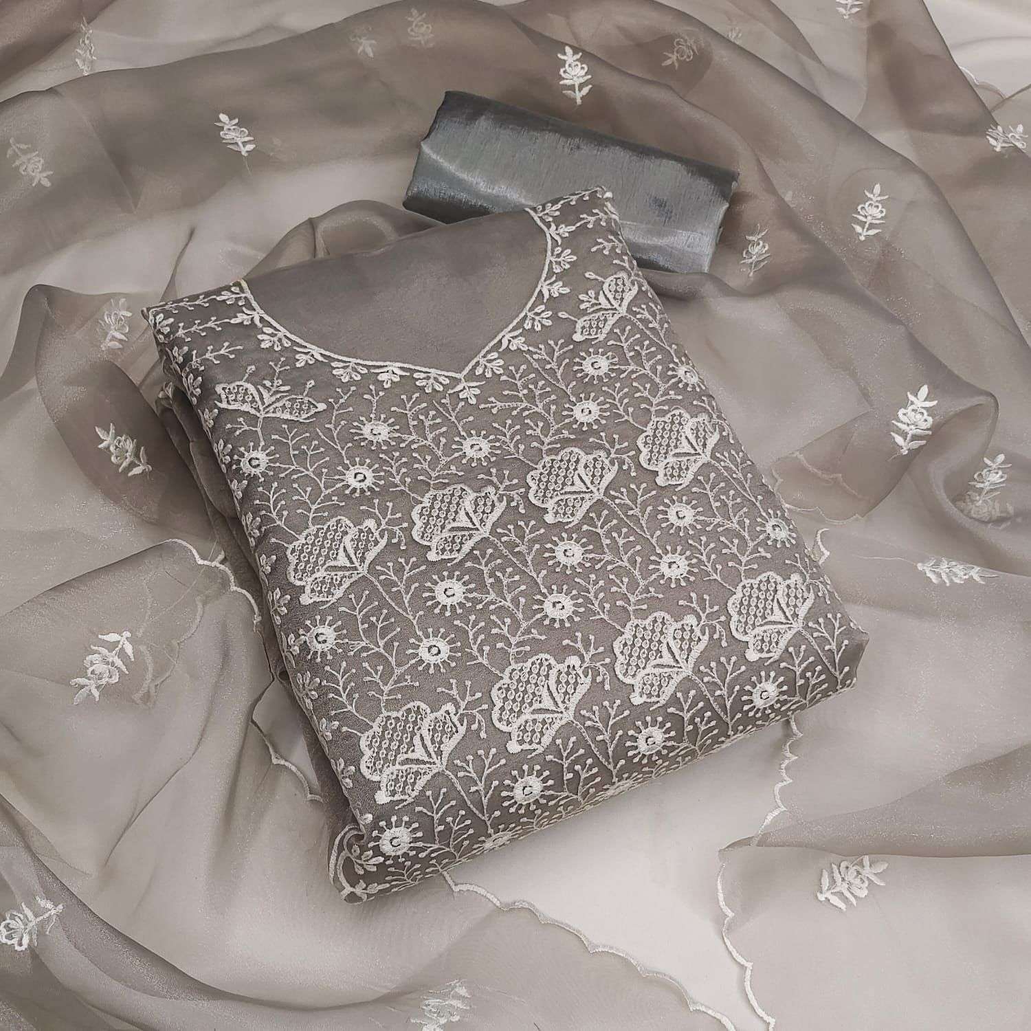 BT-12 DESIGNER ORGANZA NON CATALOG SUIT 