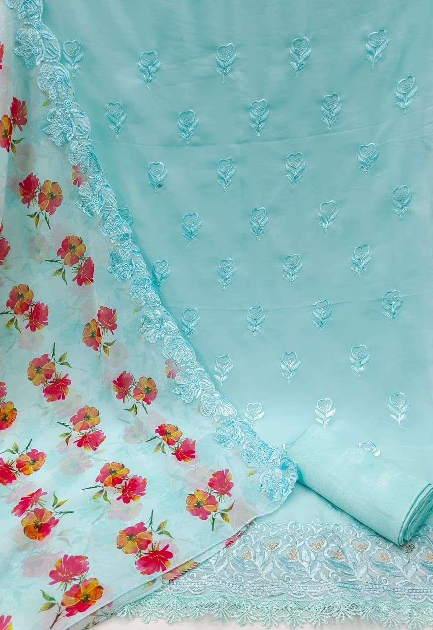 BT-12 FLORY DESIGNER FAUX GEORGETTE NON CATALOG SUIT 