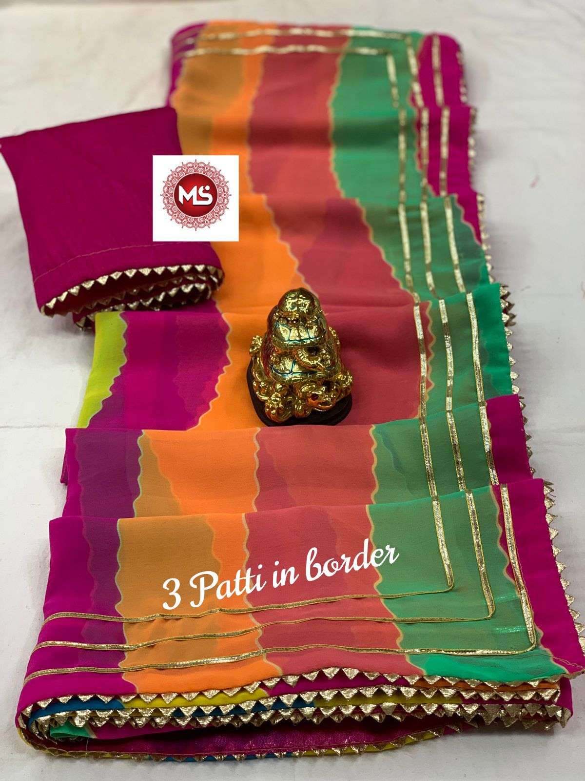 MS BRAND LEHRIYA DESIGNER GEORGETTE SAREE 