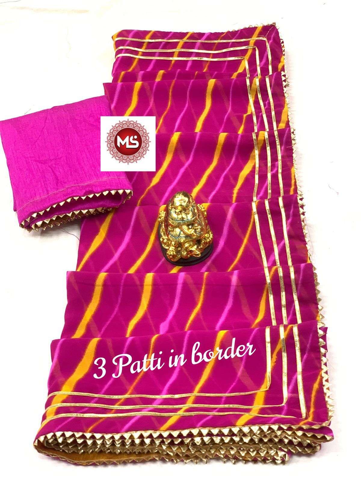 MS BRAND LEHRIYA DESIGNER GEORGETTE SAREE 