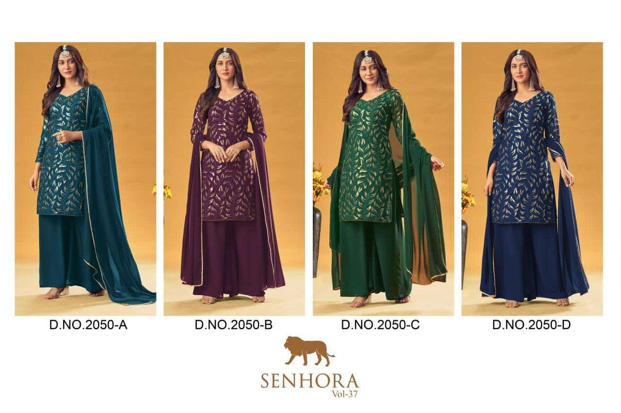 senhora dresses senhora vol 37 series 2050 pure faux georgette suit 