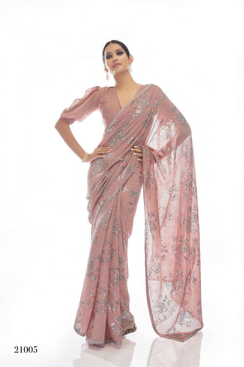 arya designs swarna vol 3 series 21001-21006 georgette saree