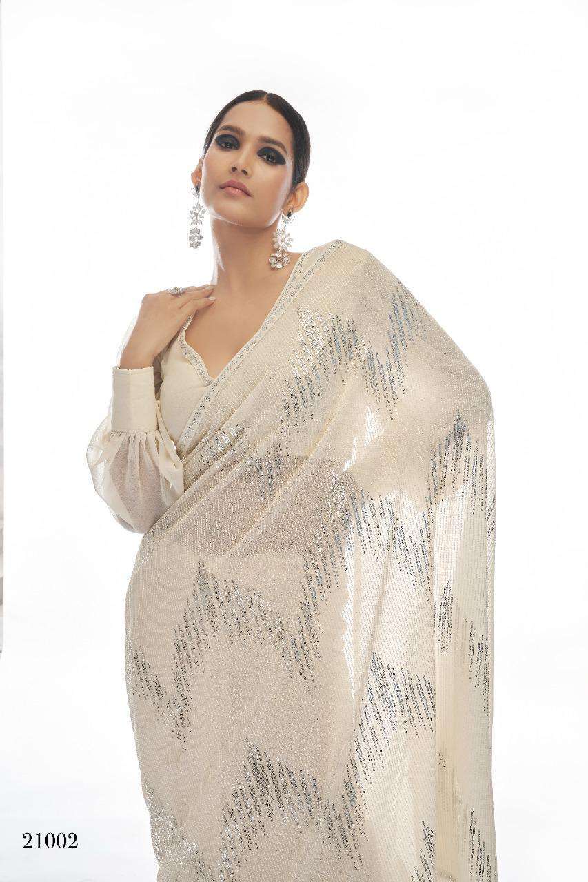 arya designs swarna vol 3 series 21001-21006 georgette saree
