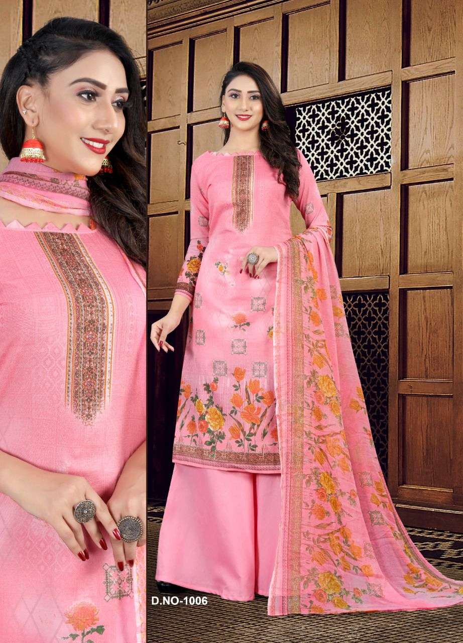 Raajshree Vintage Vol-1 By SSC Soft Cotton Neck Designing suit