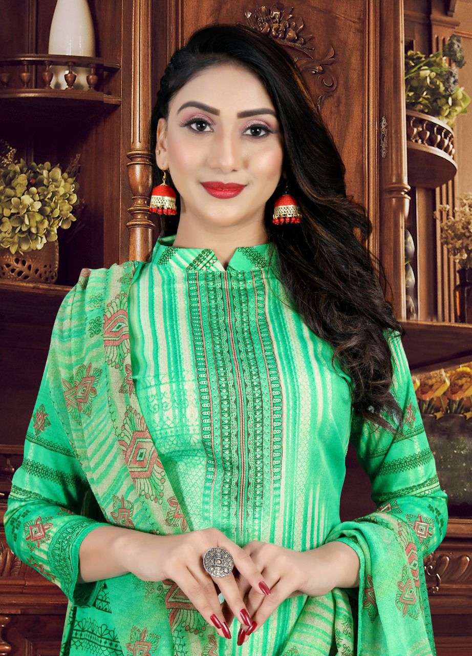Raajshree Vintage Vol-1 By SSC Soft Cotton Neck Designing suit