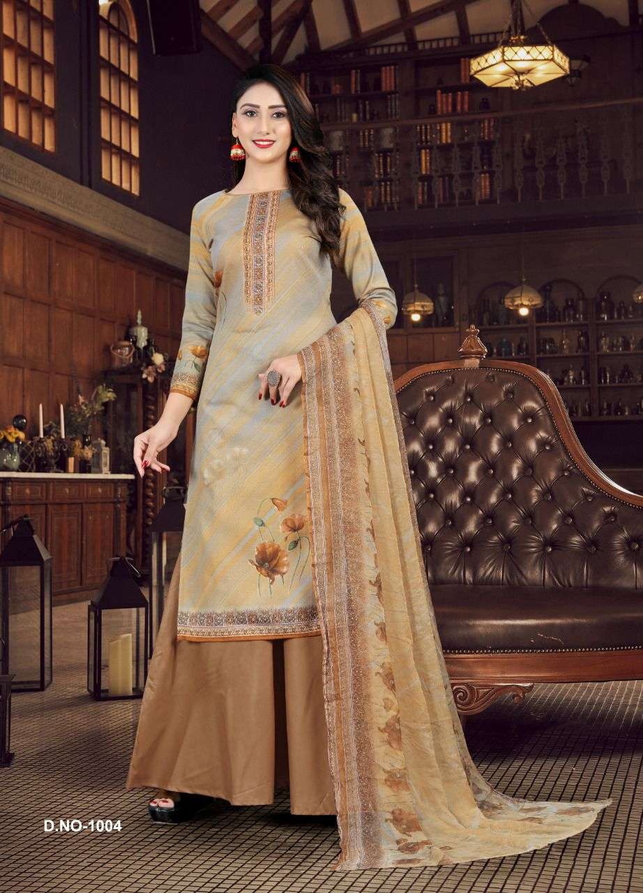 Raajshree Vintage Vol-1 By SSC Soft Cotton Neck Designing suit