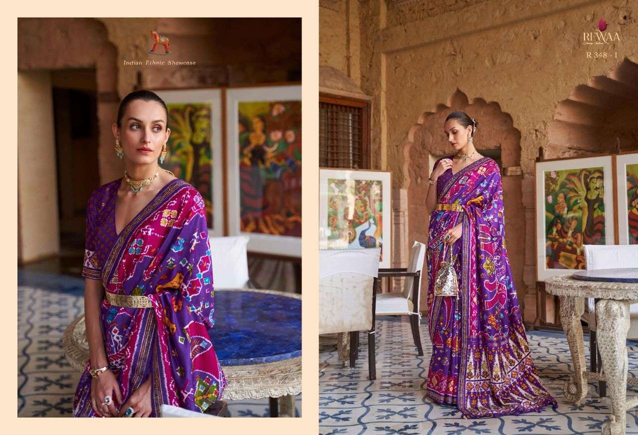 REWAA HERITAGE DESIGNER SMOOTH PATOLA SAREE 