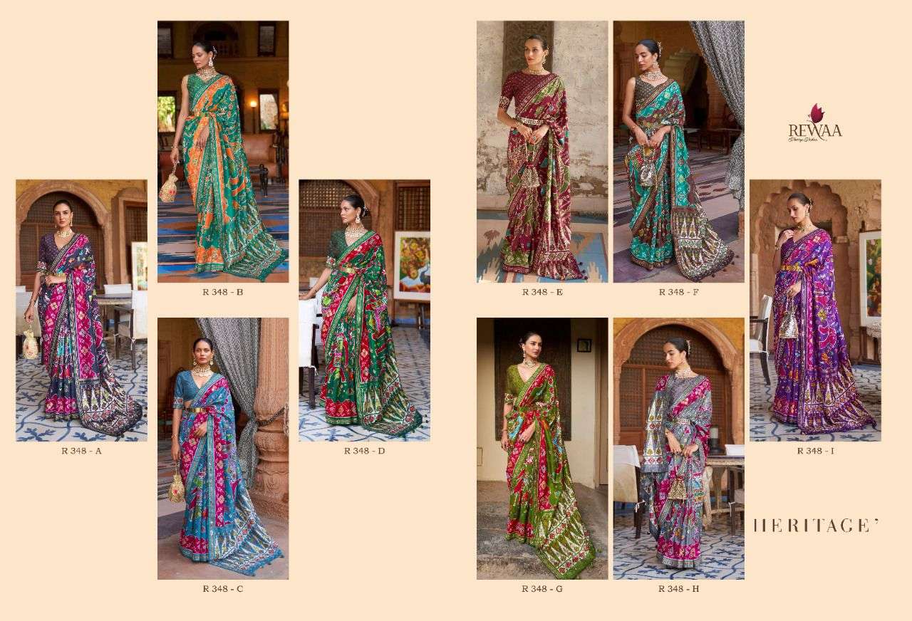 REWAA HERITAGE DESIGNER SMOOTH PATOLA SAREE 