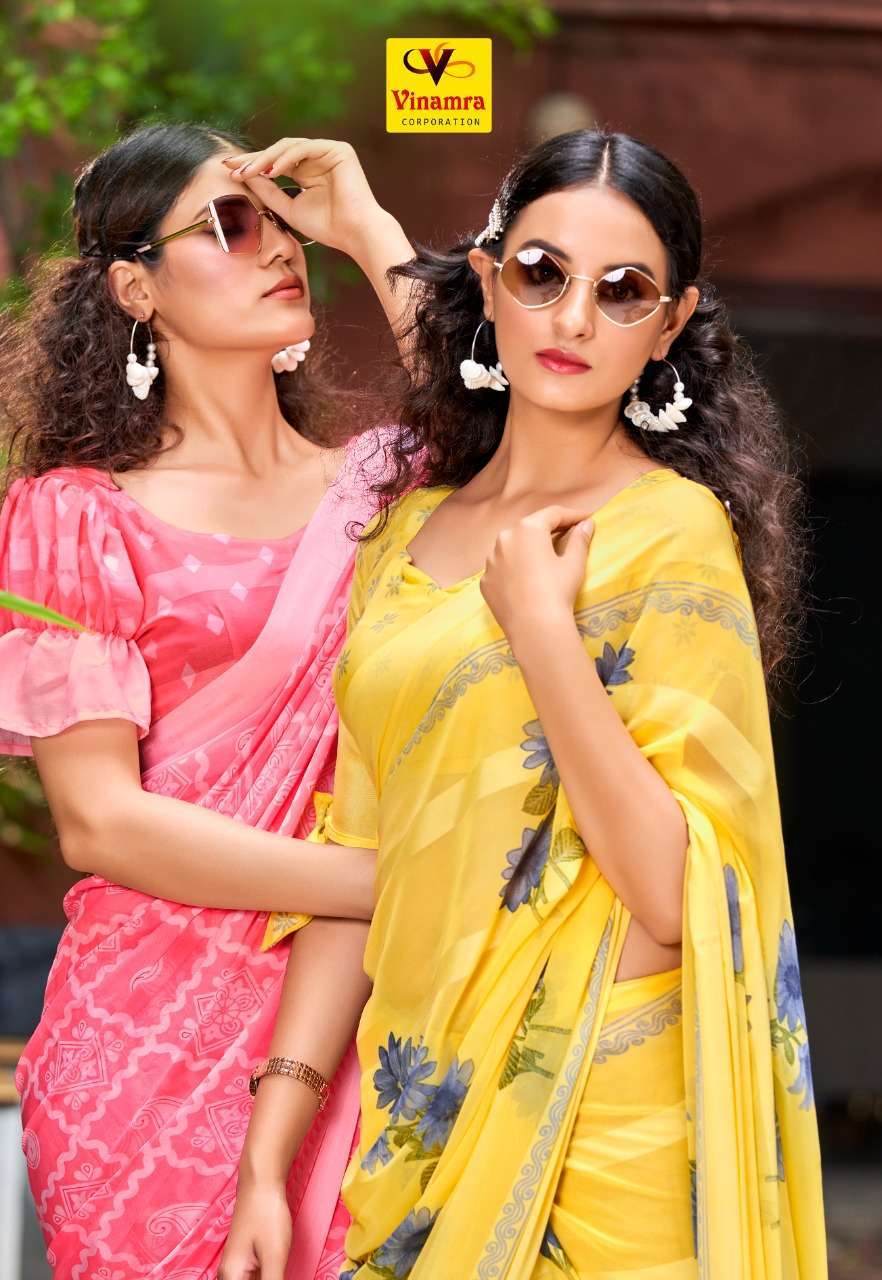 vinamra corporation rasbari vol 2 series 09-14 patta synthetic saree