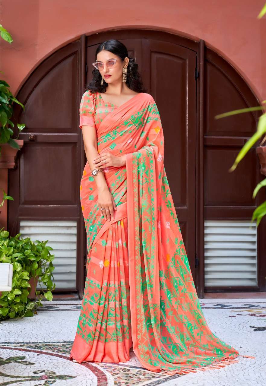 vinamra corporation rasbari vol 2 series 09-14 patta synthetic saree