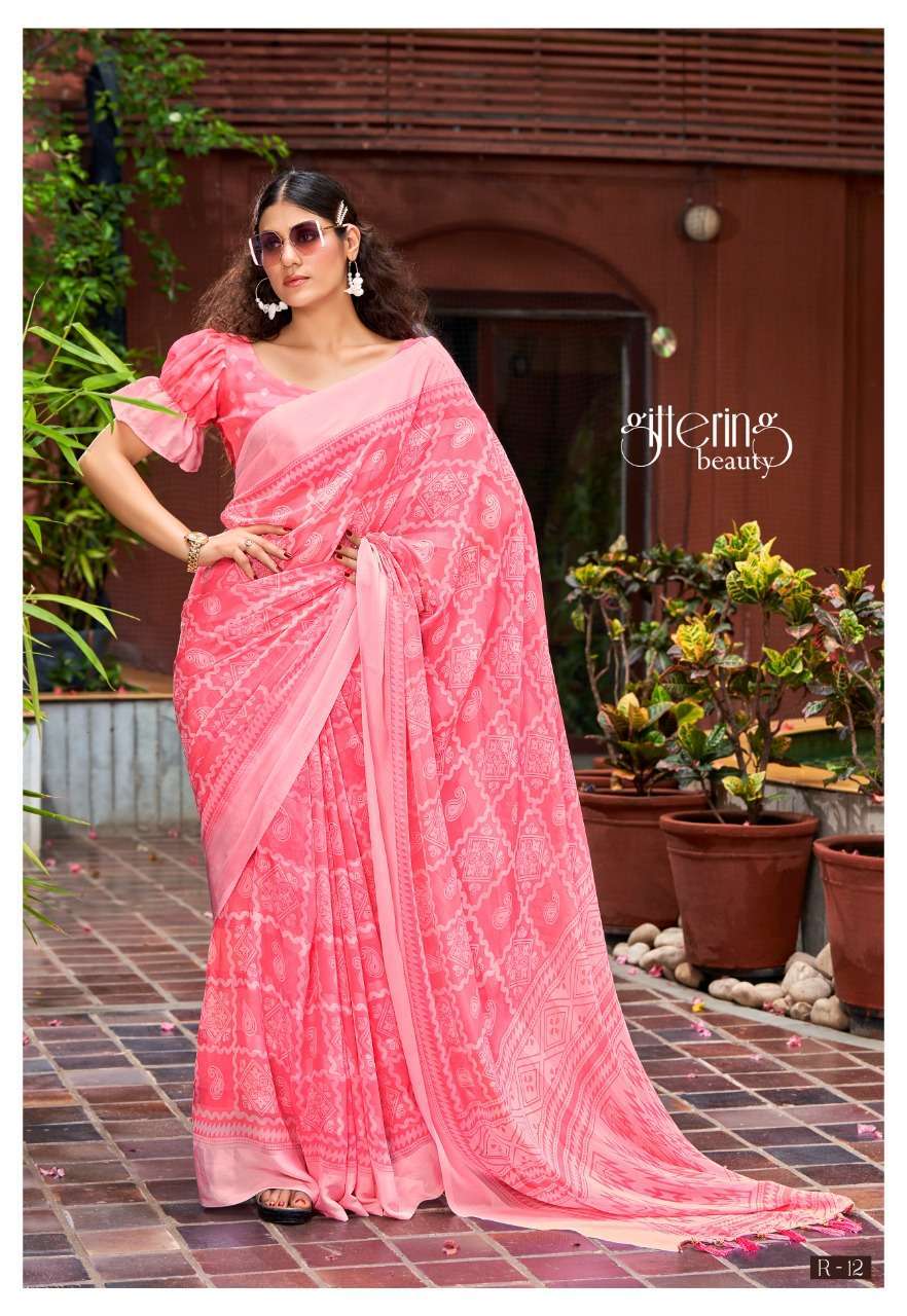 vinamra corporation rasbari vol 2 series 09-14 patta synthetic saree