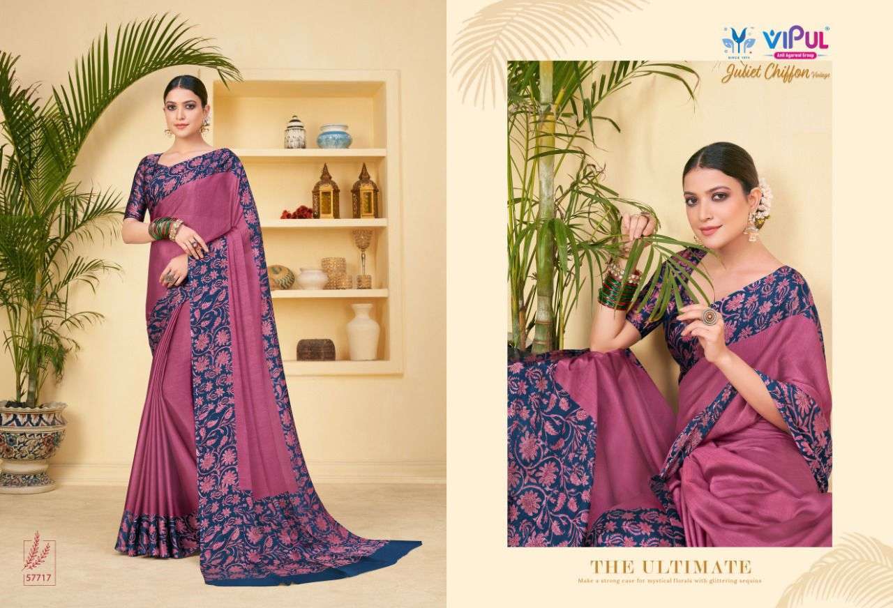 vipul juliet chiffon vintage series 57708-57719 chiffon saree