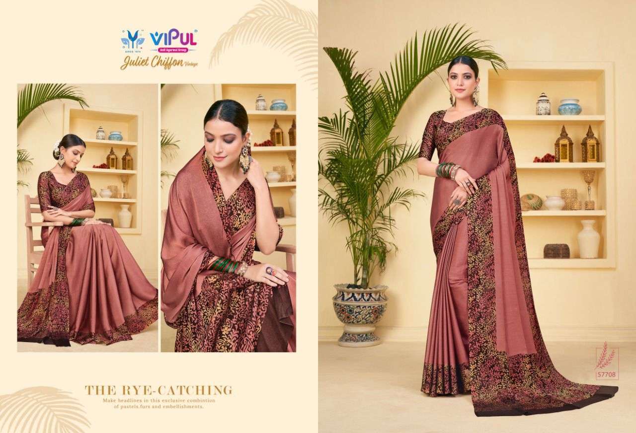 vipul juliet chiffon vintage series 57708-57719 chiffon saree