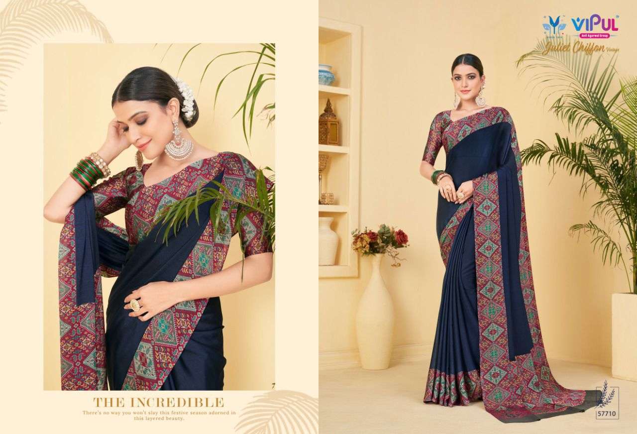 vipul juliet chiffon vintage series 57708-57719 chiffon saree