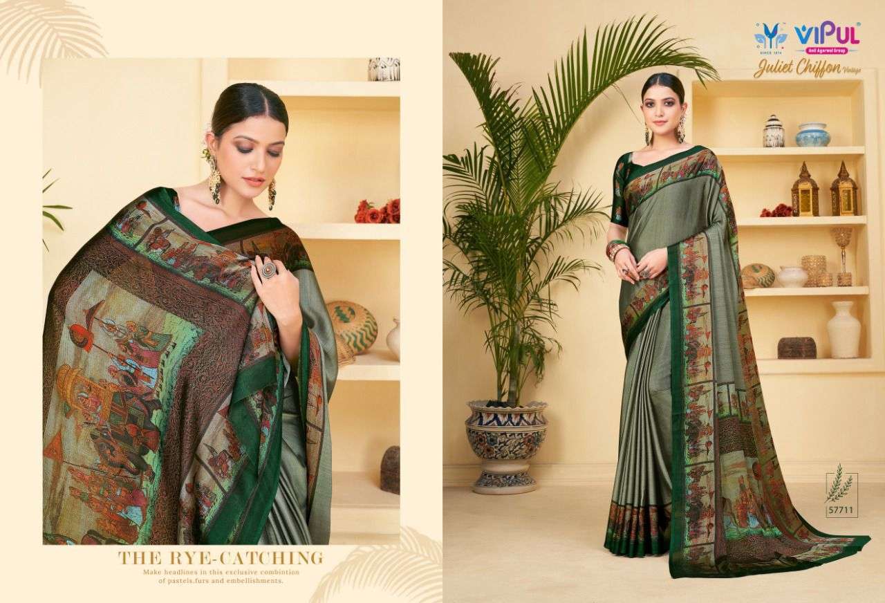 vipul juliet chiffon vintage series 57708-57719 chiffon saree