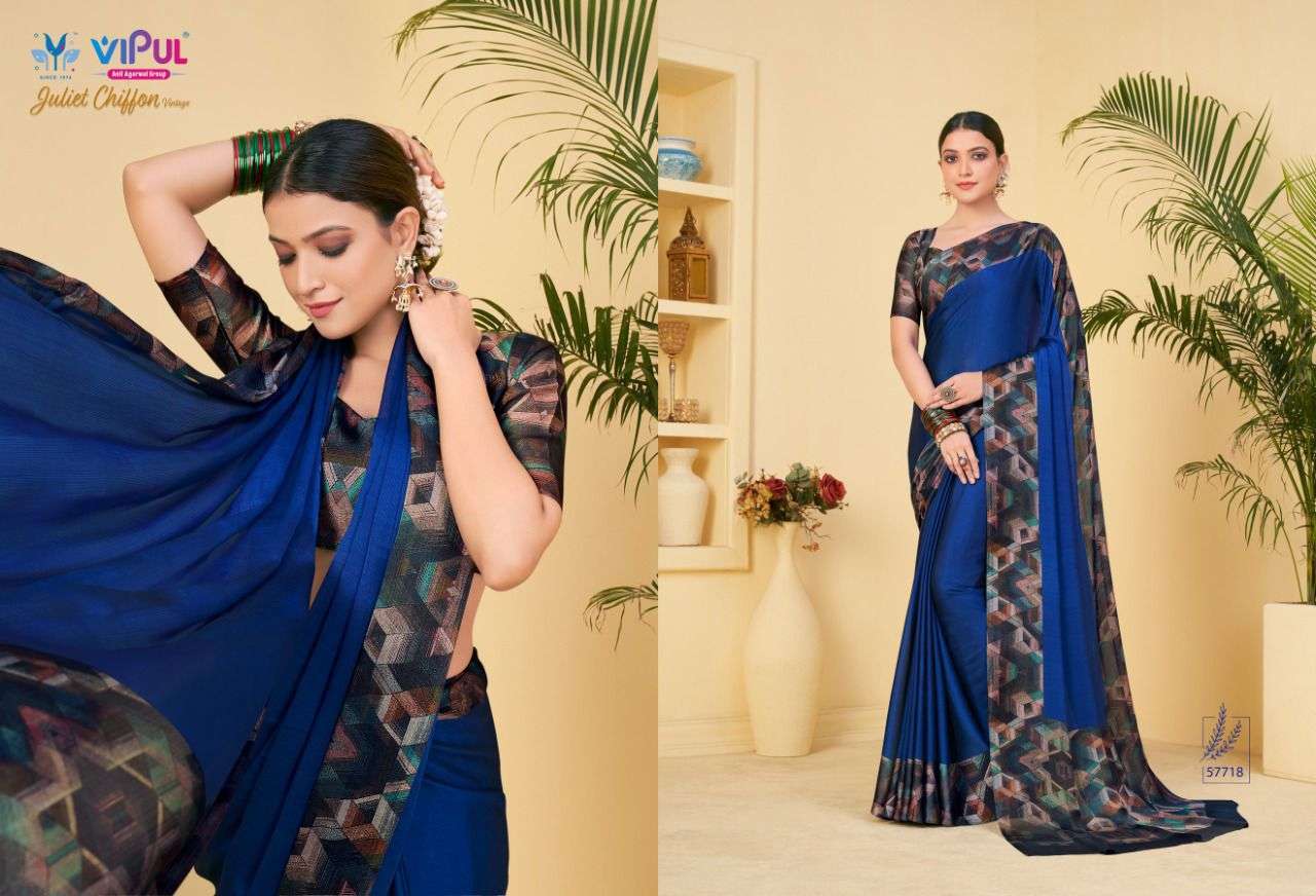 vipul juliet chiffon vintage series 57708-57719 chiffon saree