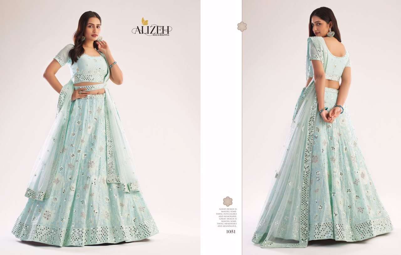 ALIZEH OFFICIAL BRIDAL HERITAGE PREMIUM COLLECTION DESIGNER BUTTERFLY NET SUIT 