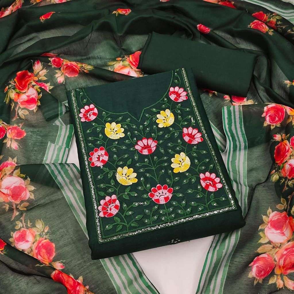 BT-07 DESIGNER BOMBAY COTTON WORK NON CATALOG SUIT 