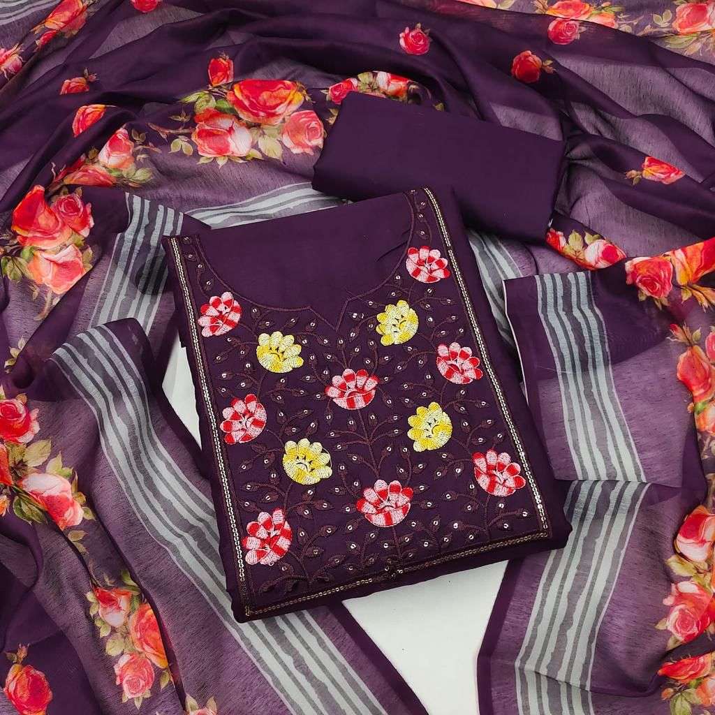 BT-07 DESIGNER BOMBAY COTTON WORK NON CATALOG SUIT 