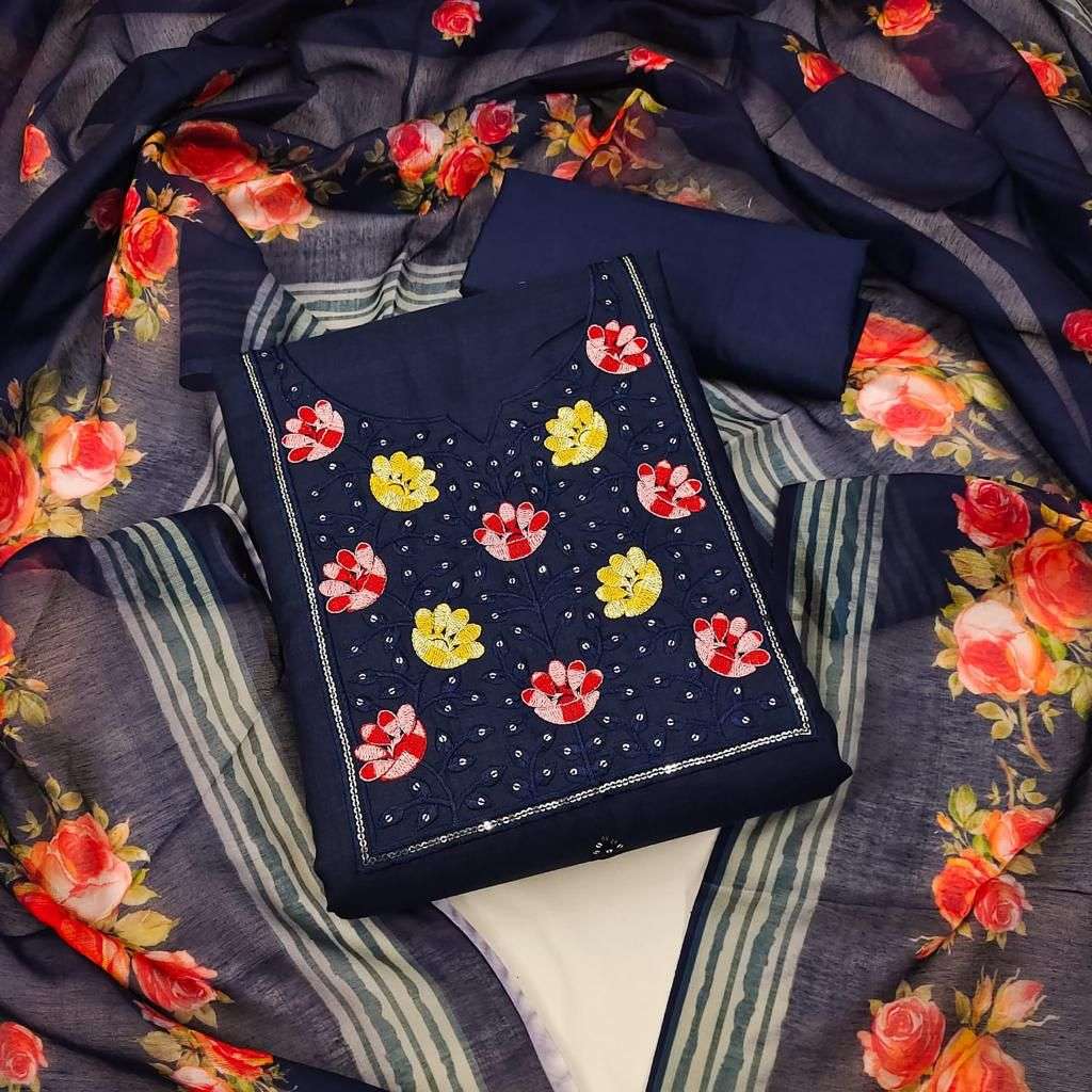 BT-07 DESIGNER BOMBAY COTTON WORK NON CATALOG SUIT 