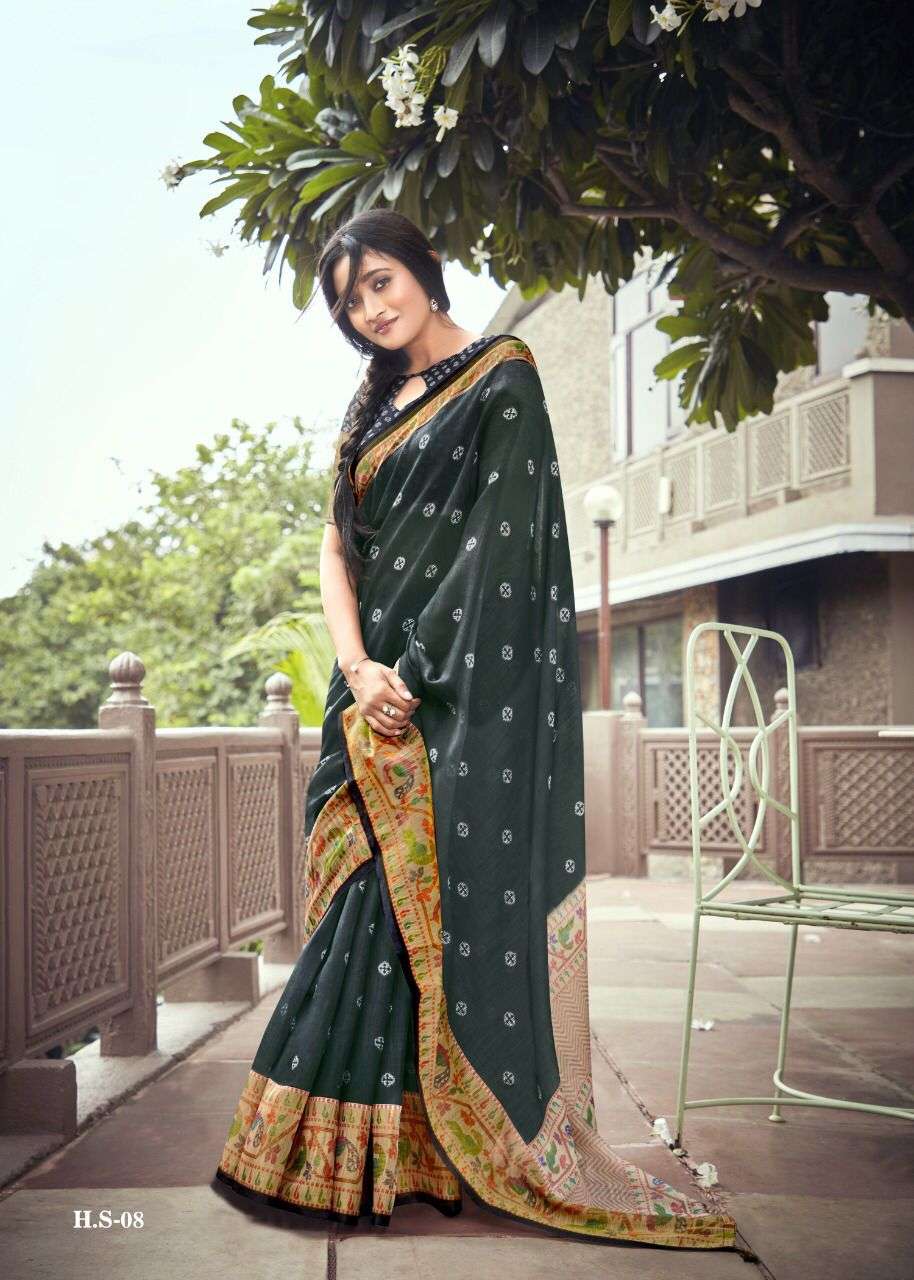 linen sarees with solid HD color print