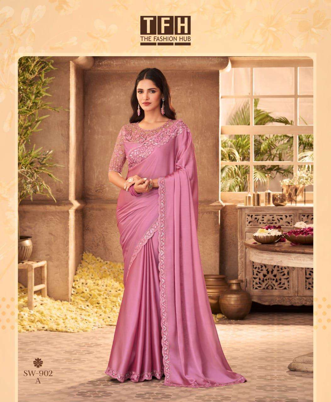 tfh sandalwaood hit design 902 colors oracle silk saree