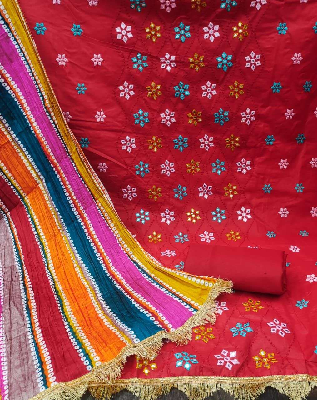bt-07 designer pure cotton work non catalog suit 