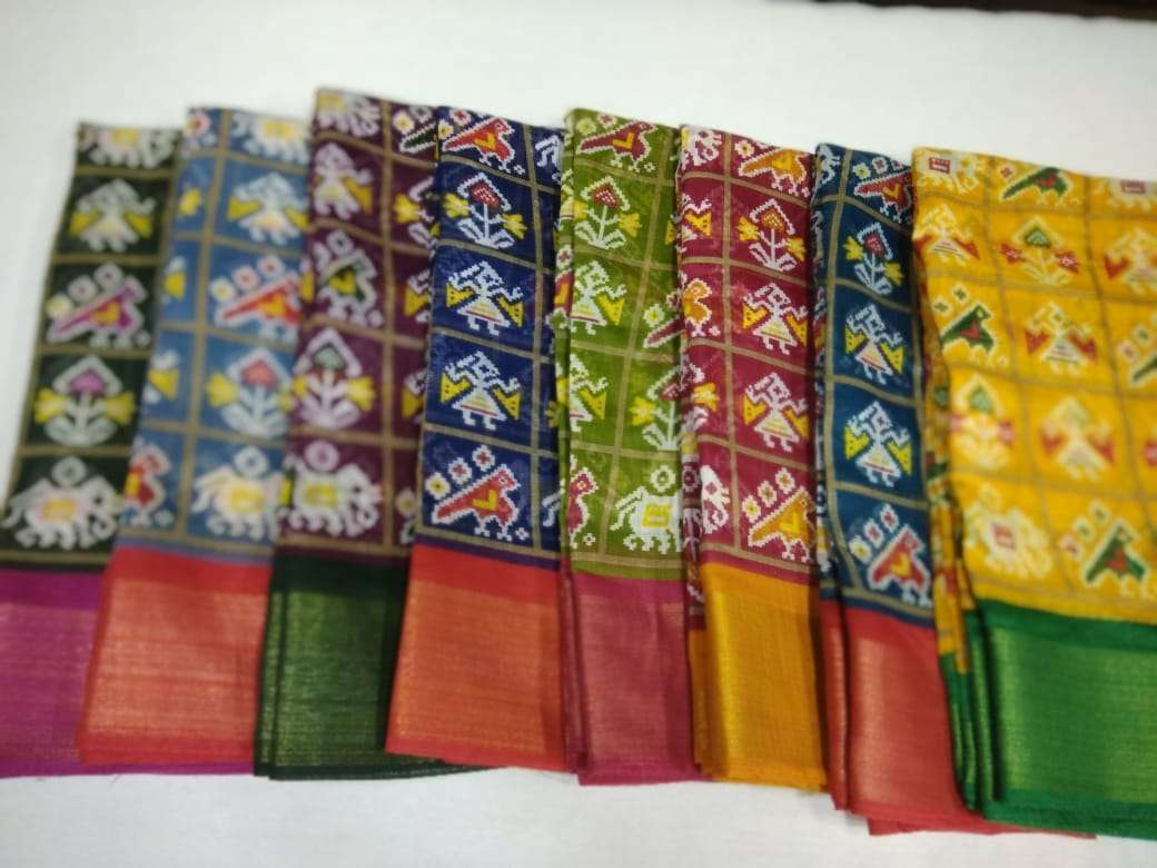 cotton jari patta 8 color matching saree set best rate