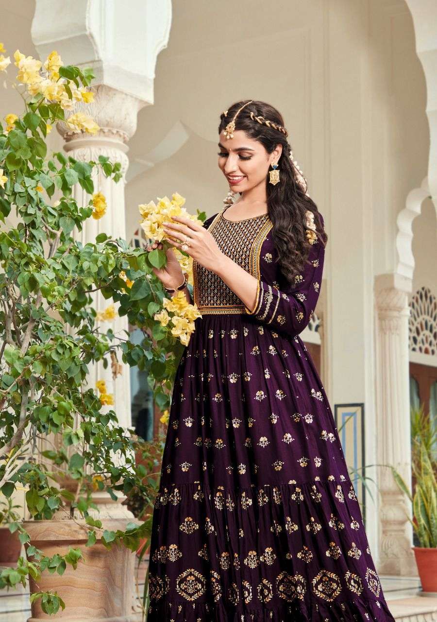 kajal style fashion colorbar vol 8 series 8001-8008 heavy rayon kurti