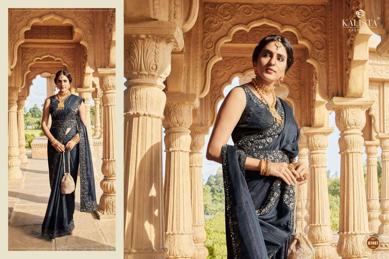 kalista cindrella series 67462-67467 cocktail saree