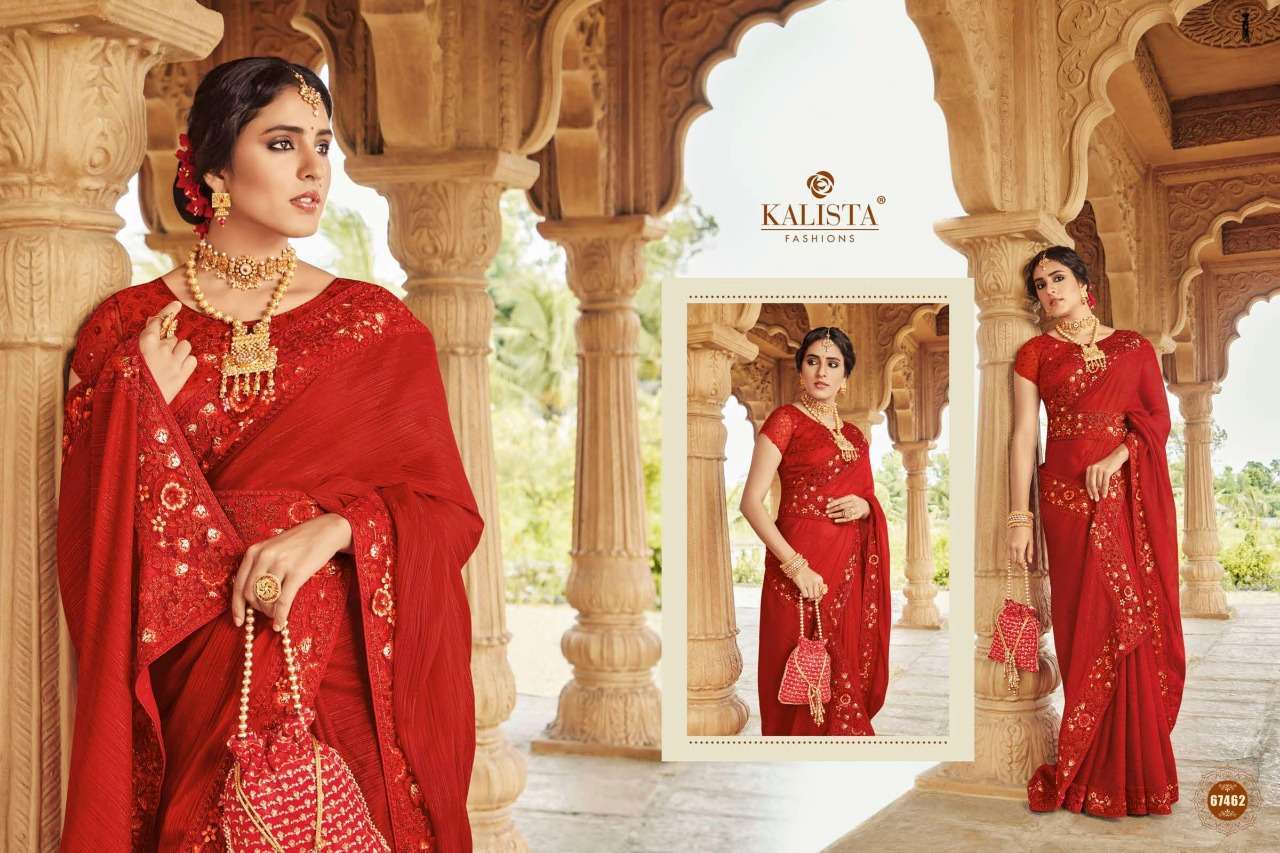 kalista cindrella series 67462-67467 cocktail saree