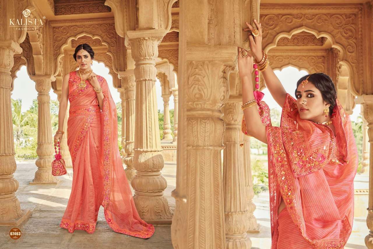 kalista cindrella series 67462-67467 cocktail saree