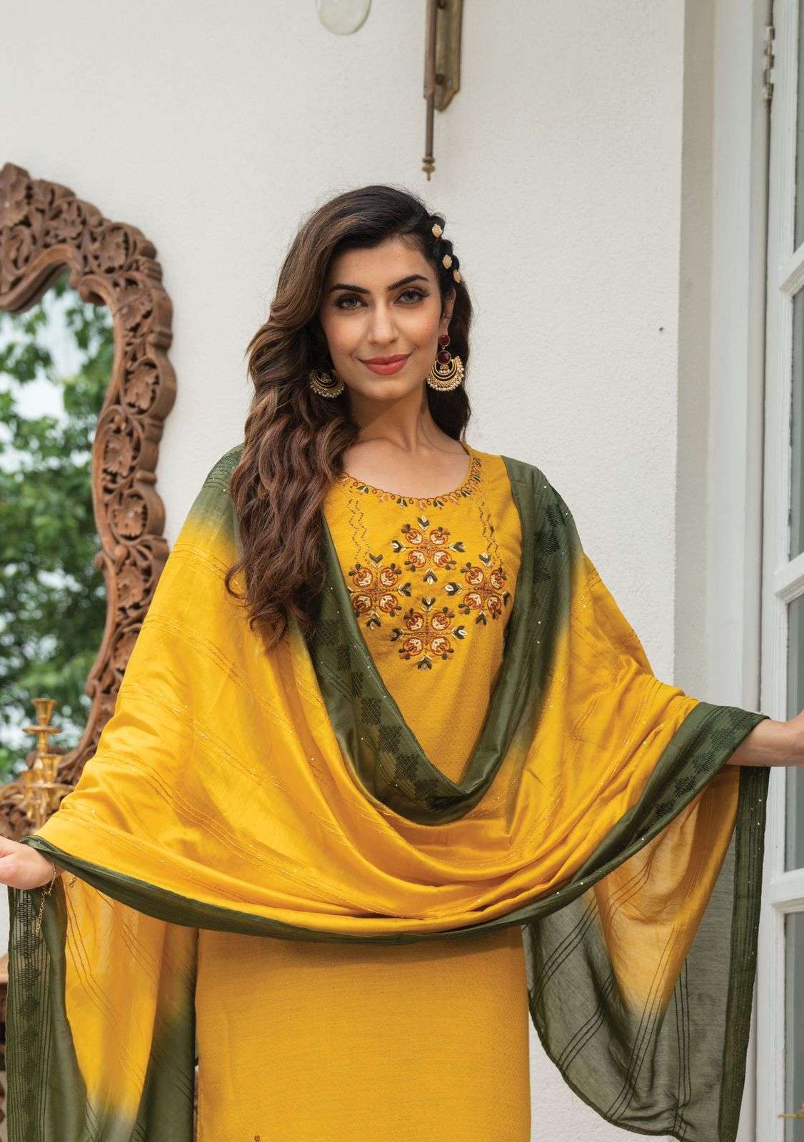 kiana heritage series 01-06 weaving viscose readymade suit