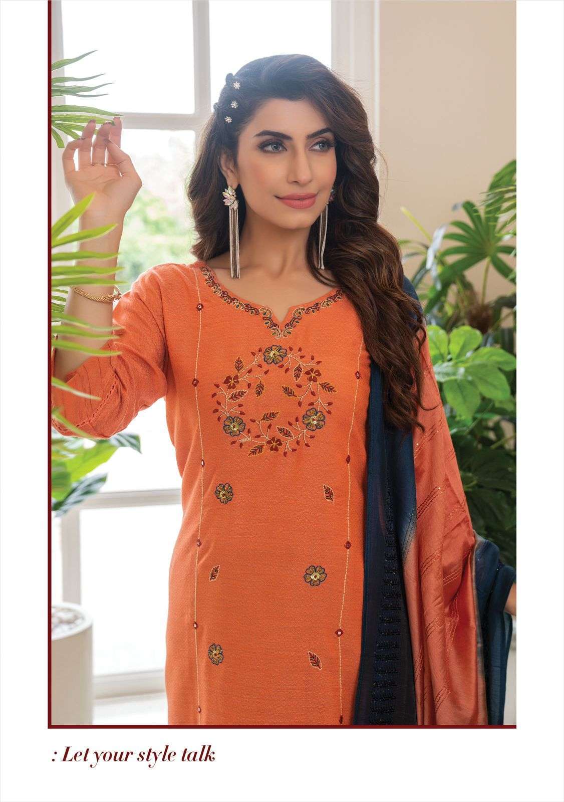 kiana heritage series 01-06 weaving viscose readymade suit