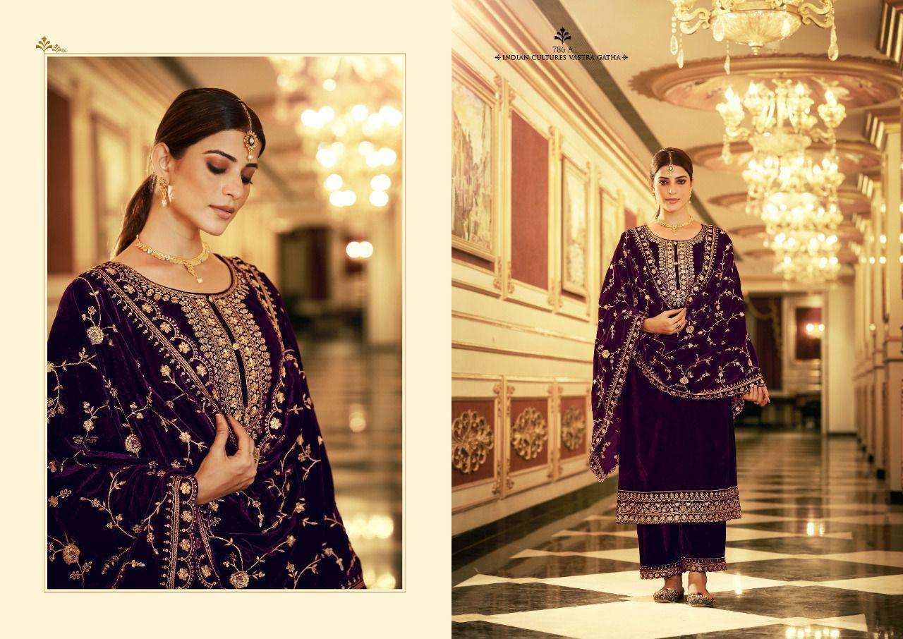 sargam cora series 786 premium 9000 velvet suit 