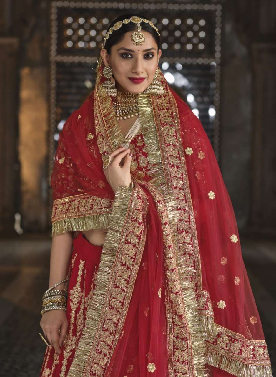 senhora baraat bridal heritage vol 35 designer 9000 velvet lehenga