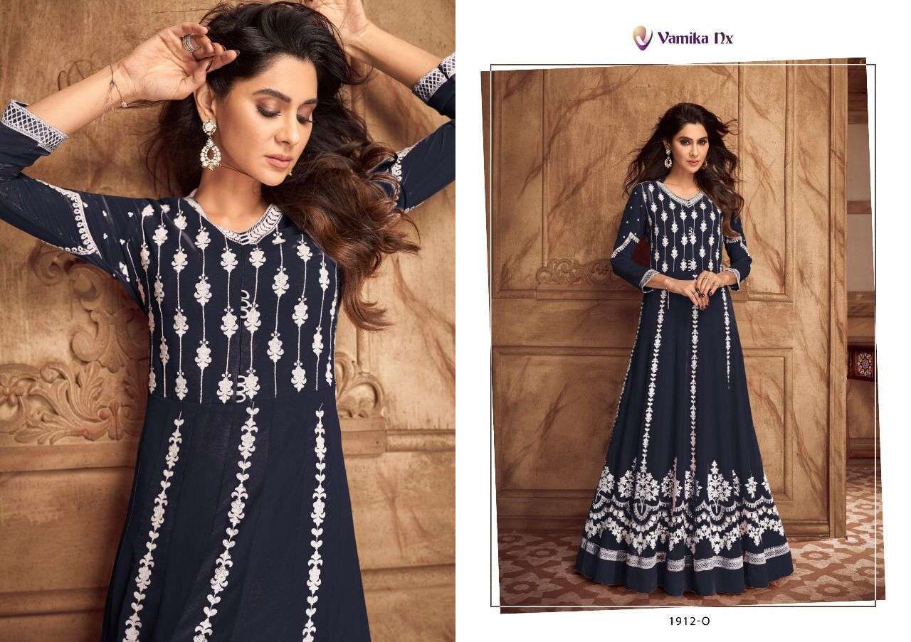 vamika nx siya vol 2 dark color series 1912 pure georgette kurti 