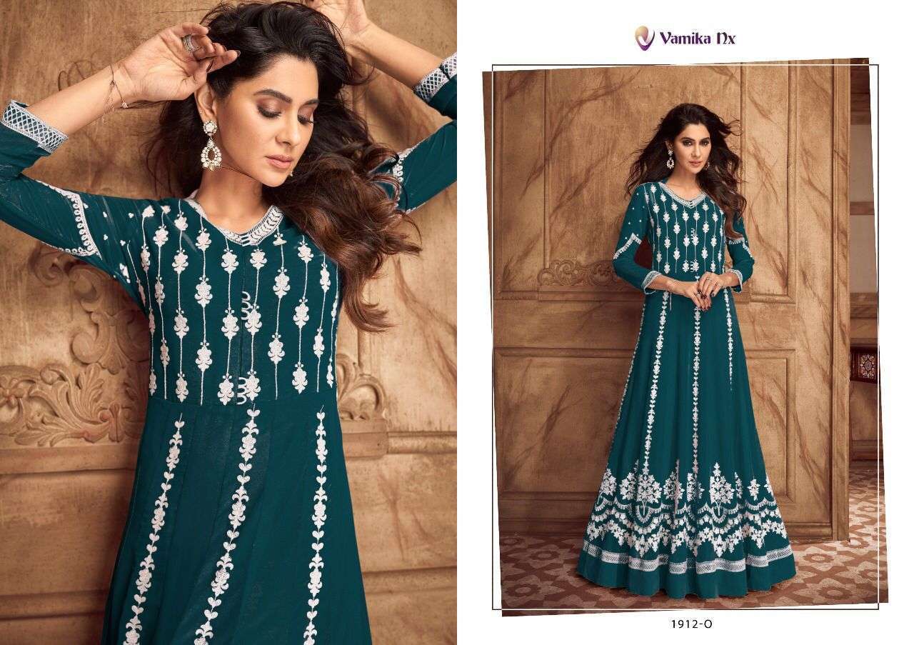 vamika nx siya vol 2 dark color series 1912 pure georgette kurti 