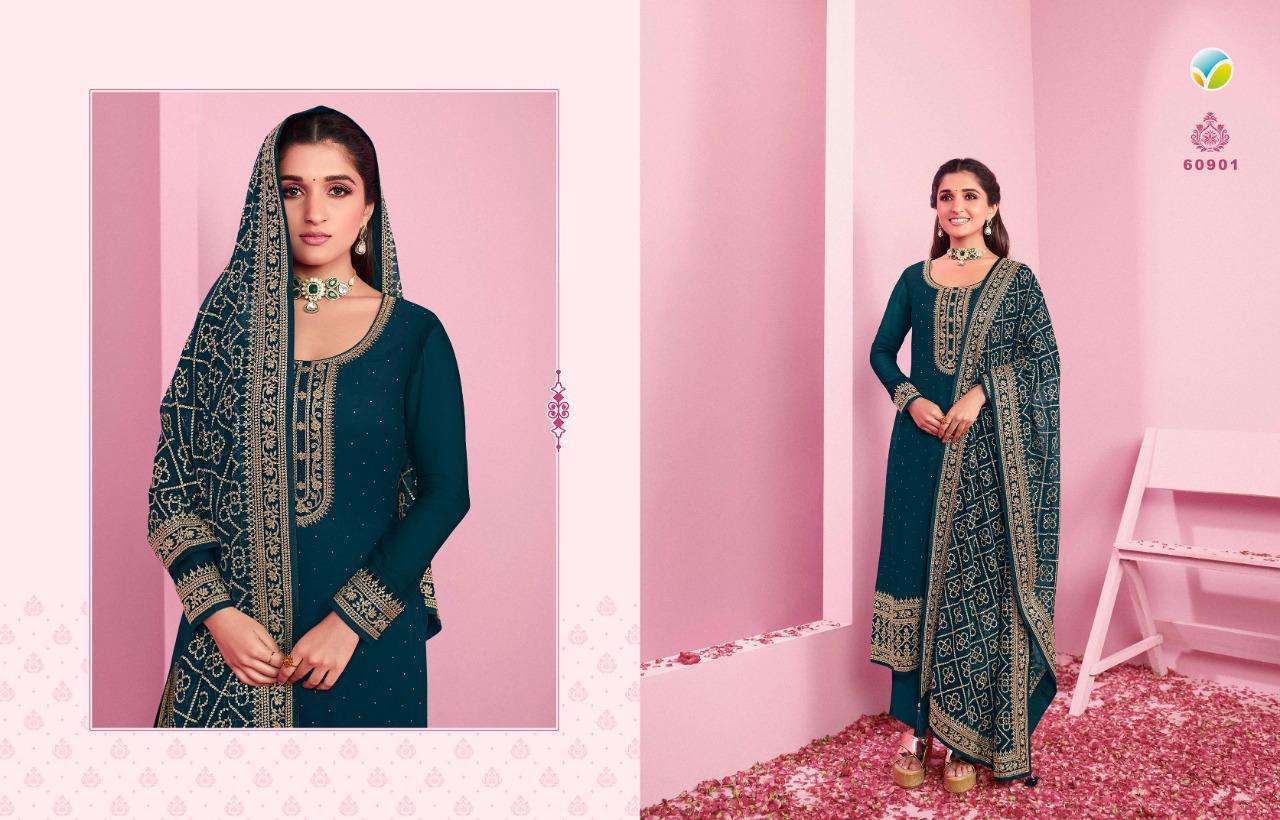 vinay nilofar 2 hitlist series 60901-60907 georgette suit 