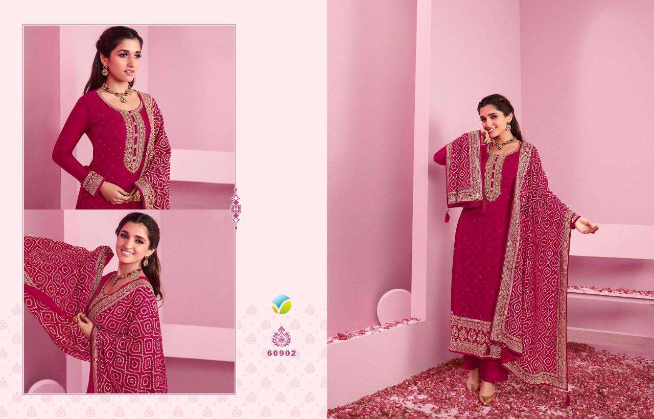 vinay nilofar 2 hitlist series 60901-60907 georgette suit 