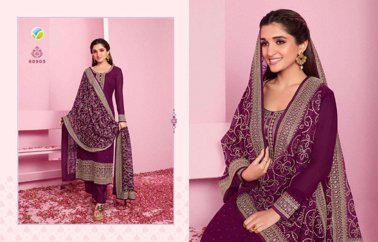 vinay nilofar 2 hitlist series 60901-60907 georgette suit 