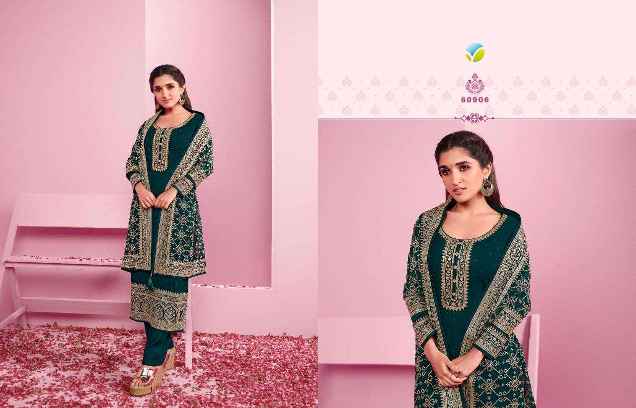 vinay nilofar 2 hitlist series 60901-60907 georgette suit 