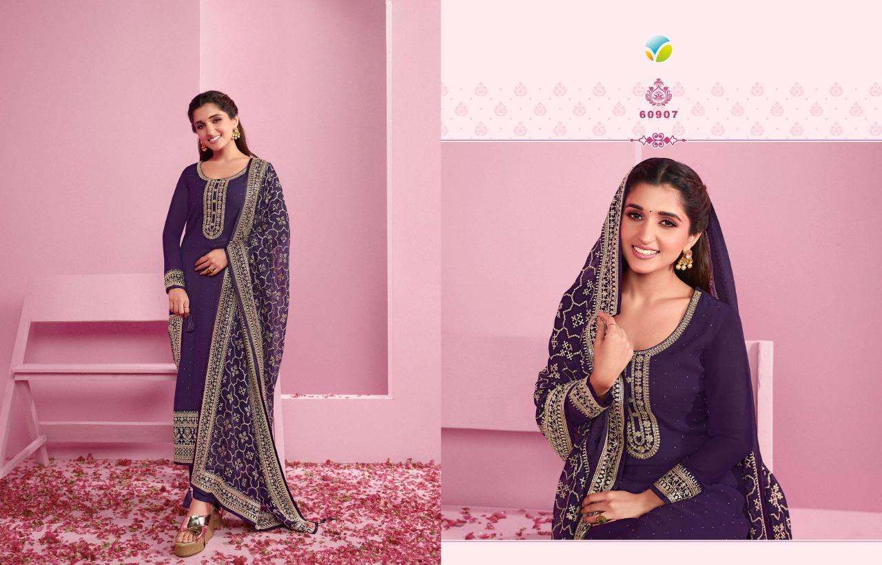 vinay nilofar 2 hitlist series 60901-60907 georgette suit 
